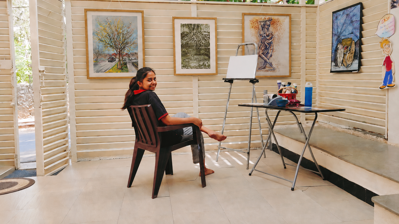 Sakshi Jain in her studio.
