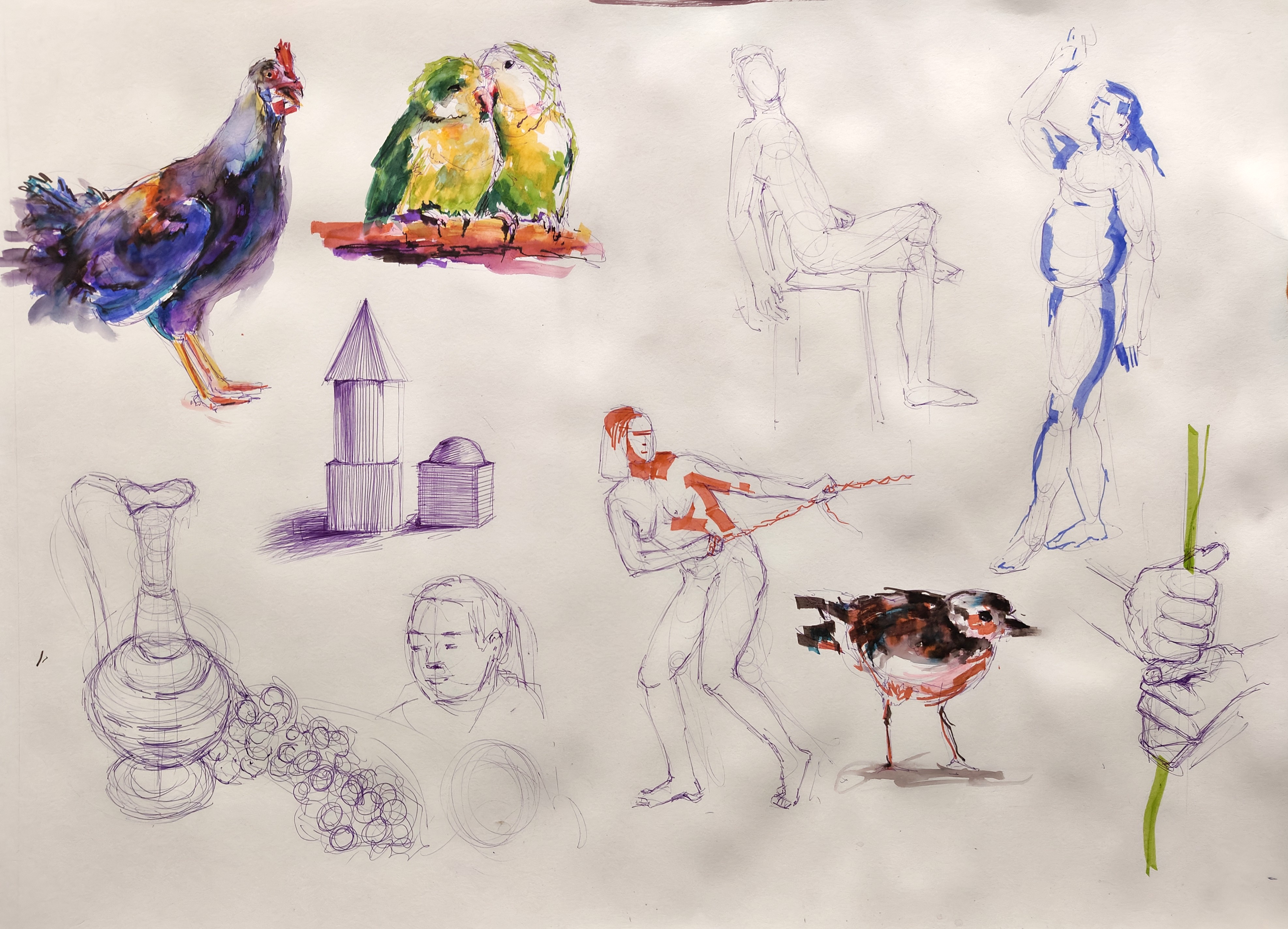 Sketchbook pages from 2025.